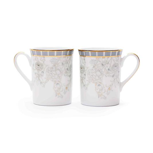Classic Coffee Mug Set of 4 - Gift Box | Grey | Grey Iris ICHKAN