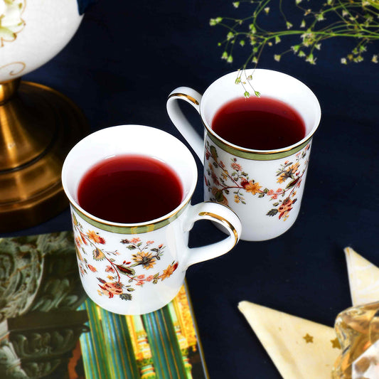 Classic Coffee Mug Set of 4 - Gift Box | Green | Bloom ICHKAN