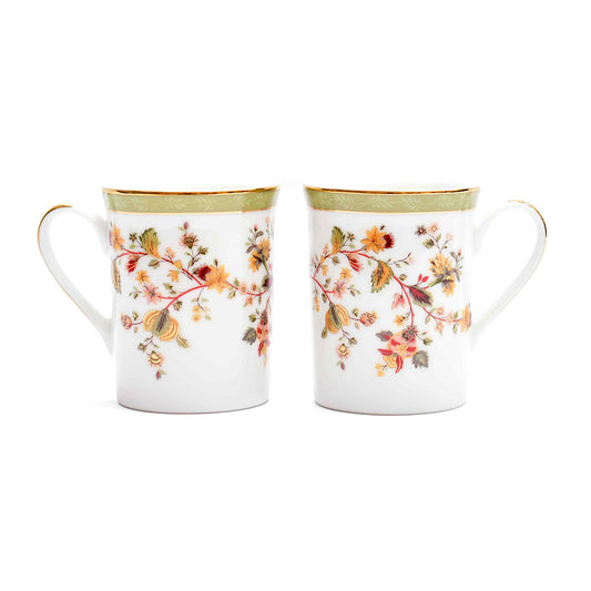Classic Coffee Mug Set of 4 - Gift Box | Green | Bloom ICHKAN