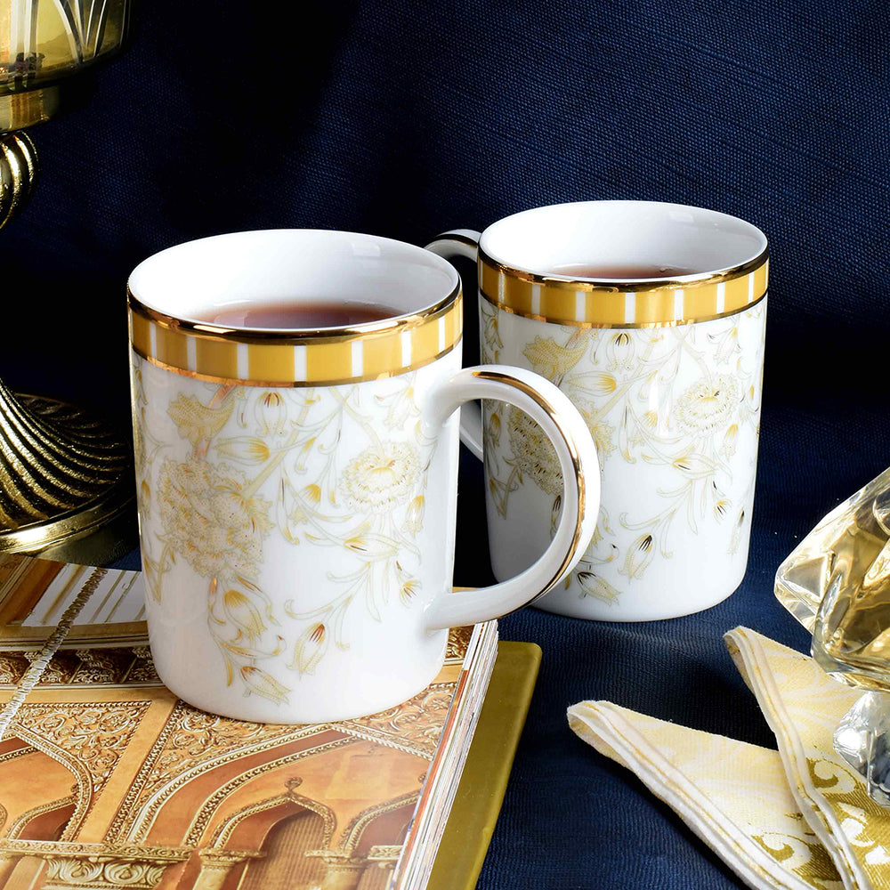 Slim Coffee Mug Set of 6 | Yellow | Mustard iris ICHKAN by Day To Day