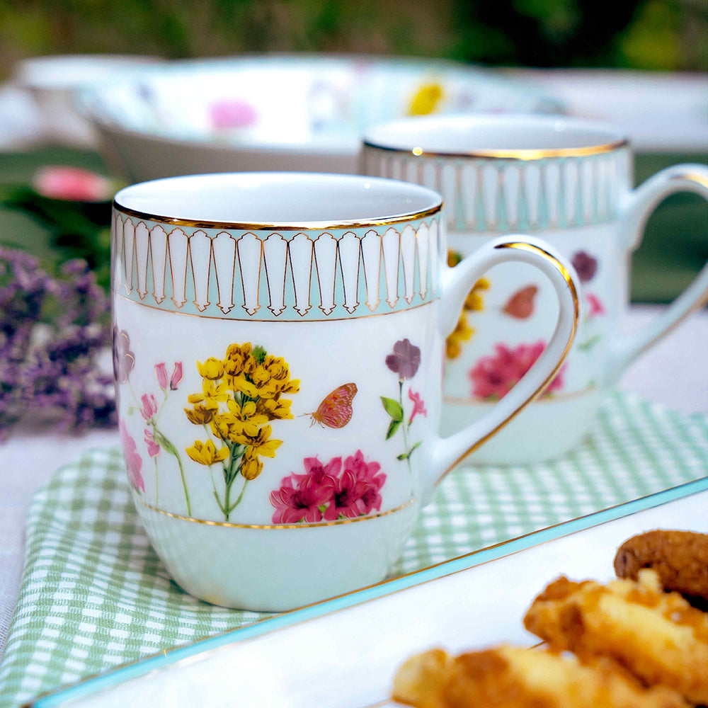 Coupe Coffee Mug Set of 2 | Yellow | Basant ICHKAN