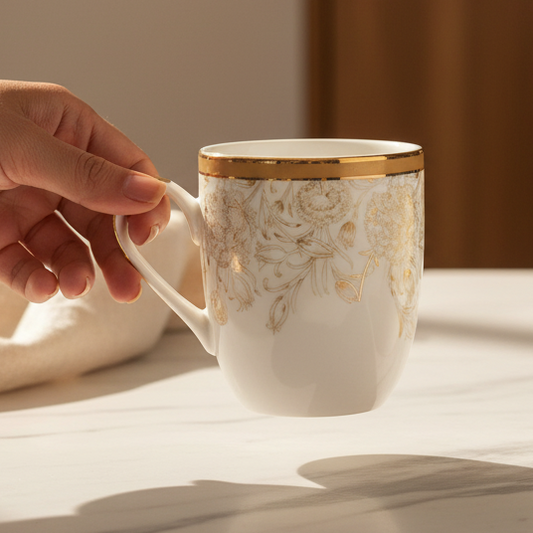 Coupe Coffee Mug Set of 6 | Yellow | Mustard Iris ICHKAN