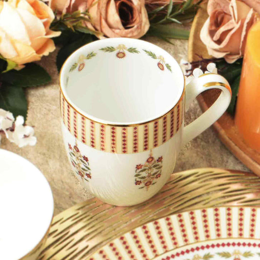 Coupe Coffee Mug Set of 6 | Red | Kokanadam ICHKAN