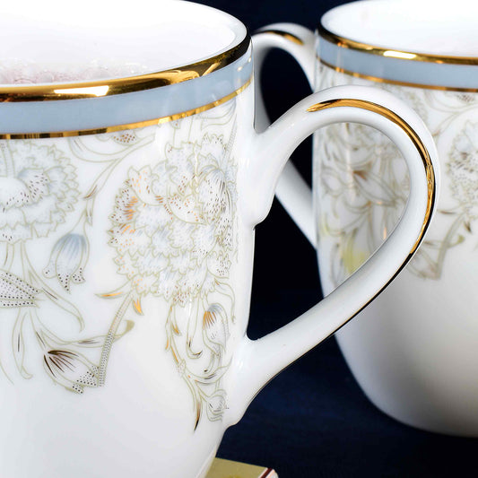 Coupe Coffee Mug Set of 4 - Gift Box | Grey | Grey Iris ICHKAN