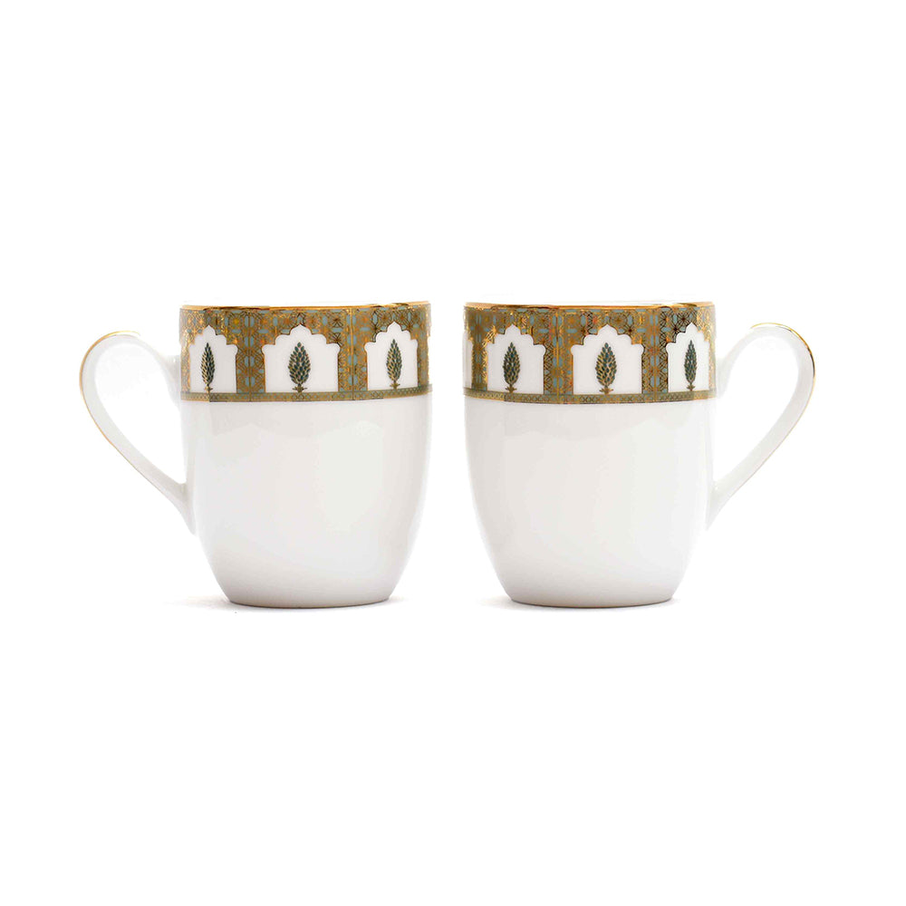 Coupe Coffee Mug Set of 4 - Gift Box | Blue | Chinar ICHKAN
