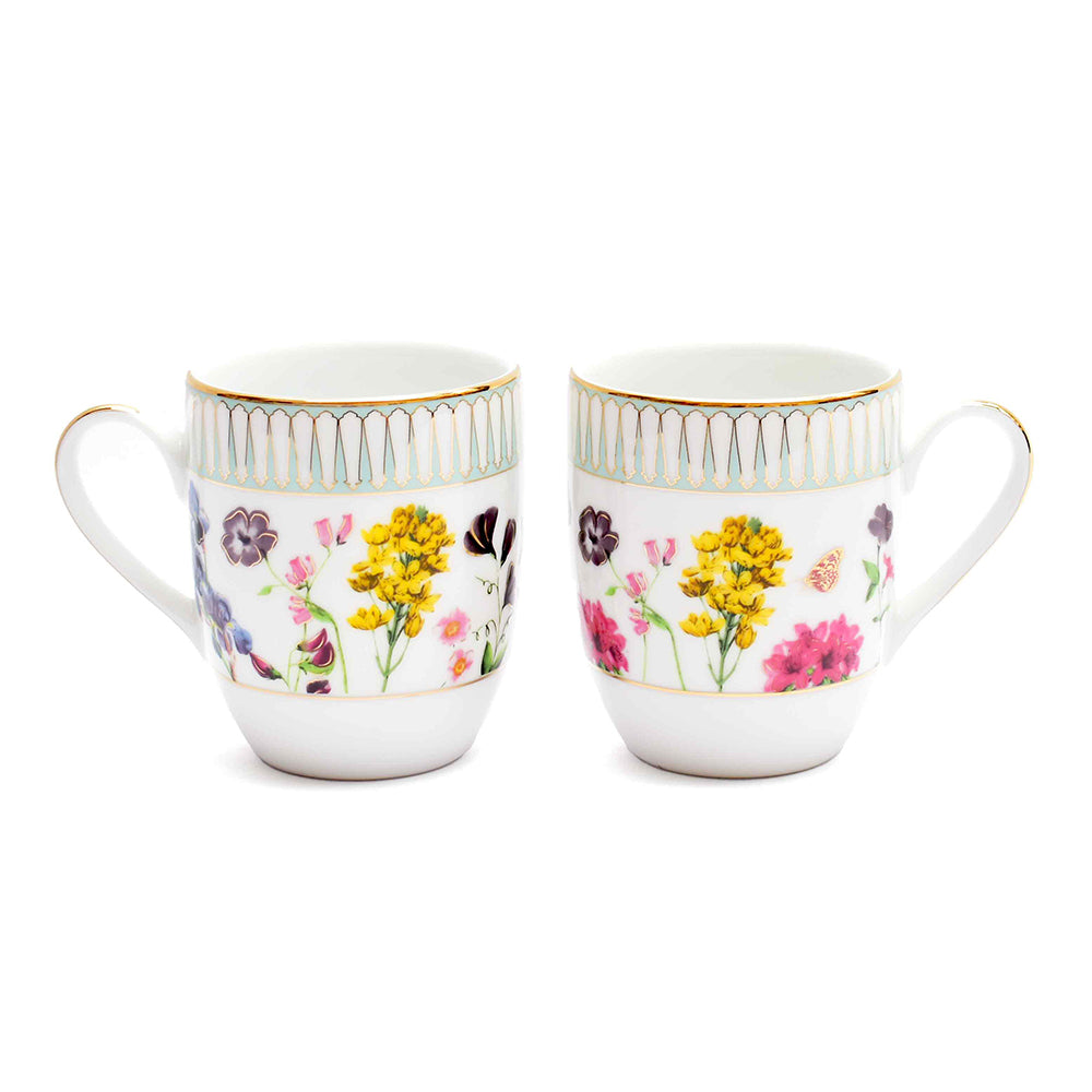 Coupe Coffee Mug Set of 4 - Gift Box | Yellow | Basant ICHKAN