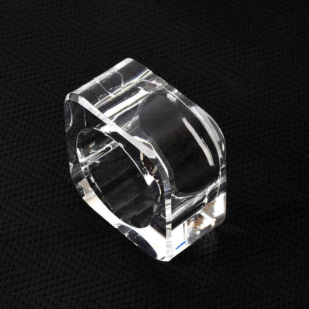Crystal Square Napkin Ring  | Transparent | Crystal Napkin Rings ICHKAN by Day To Day