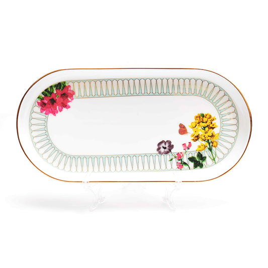 Oval Snack Tray/Platter | Yellow | Basant ICHKAN