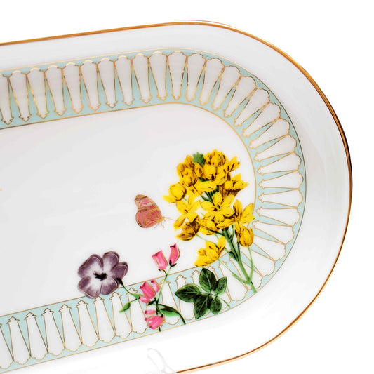 Oval Snack Tray/Platter | Yellow | Basant ICHKAN