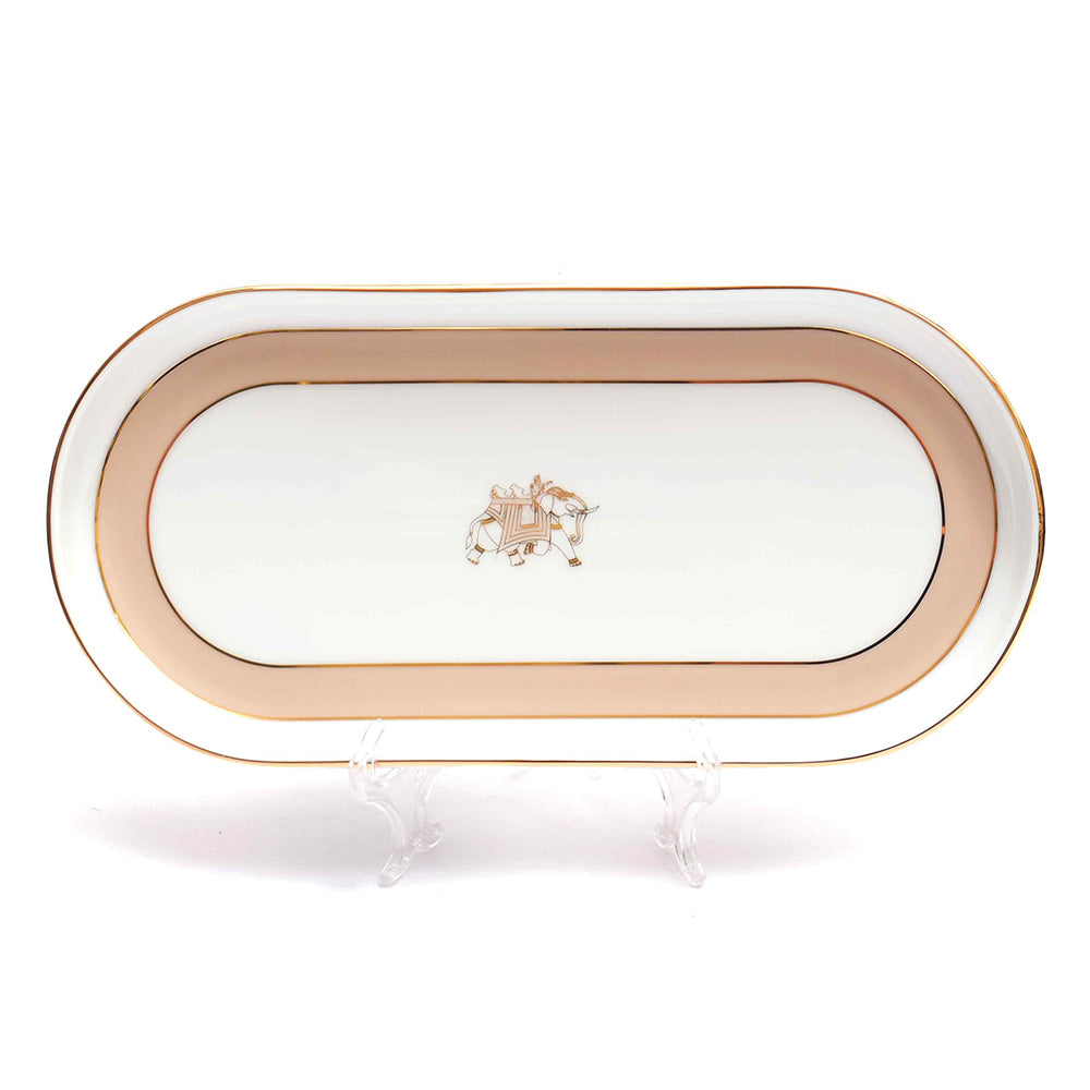 Oval Snack Tray/Platter | Peach | Peach Legacy ICHKAN