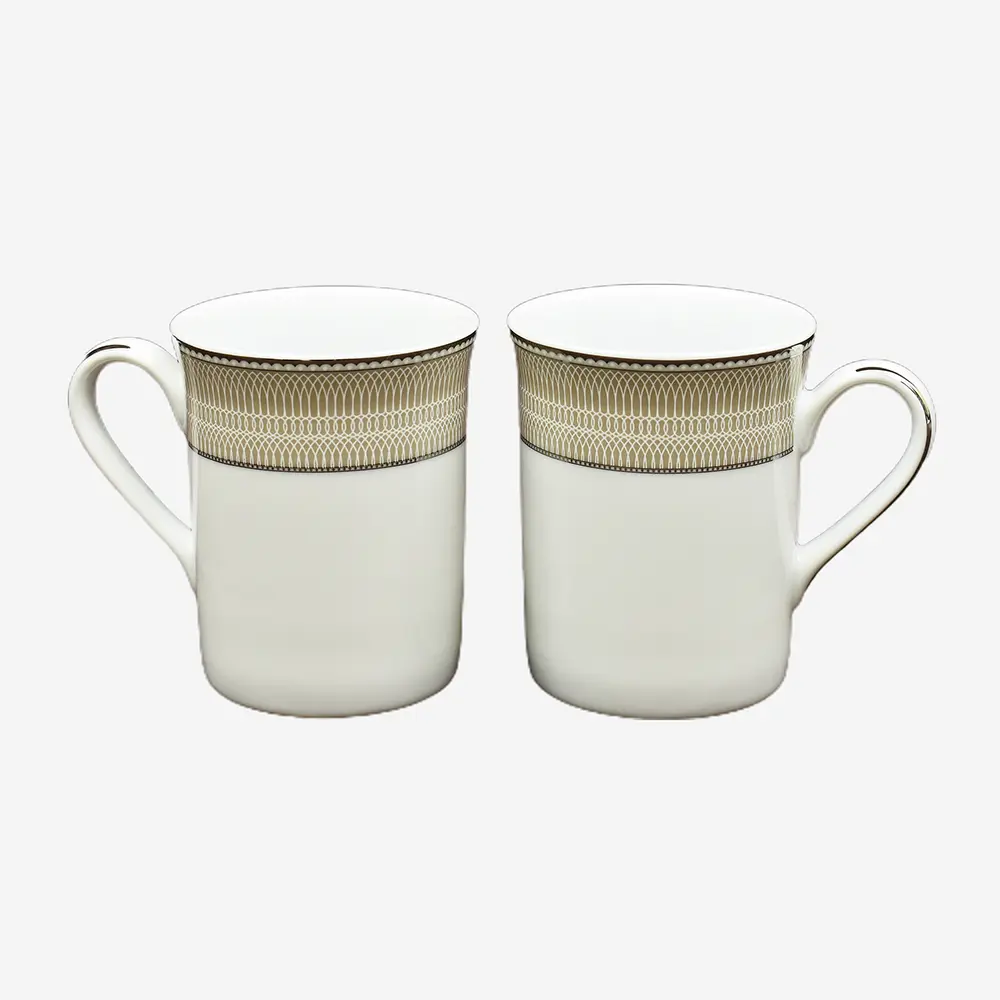Mug Set 2pc with Gift Box | Beige | Shine Platin ICHKAN