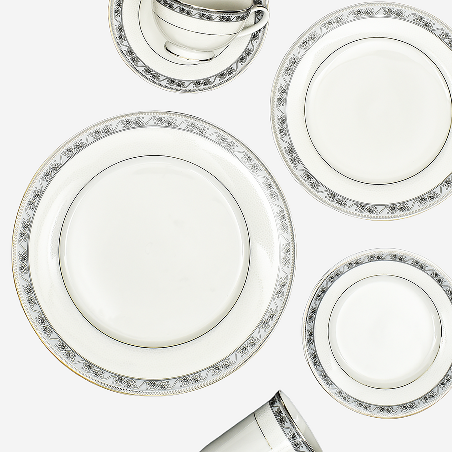 21 pc Dinner set | Grey | Mariella ICHKAN