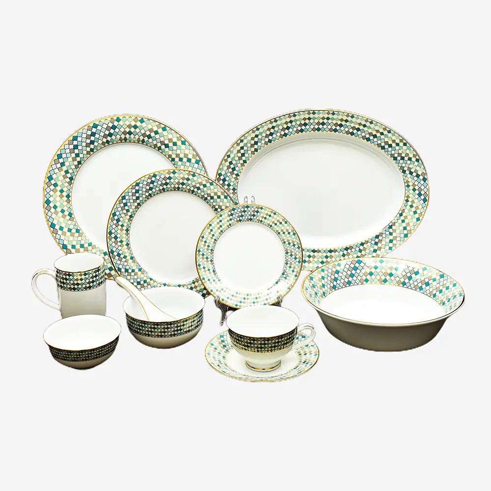 33 pc Dinner set | Teal | Christolite ICHKAN