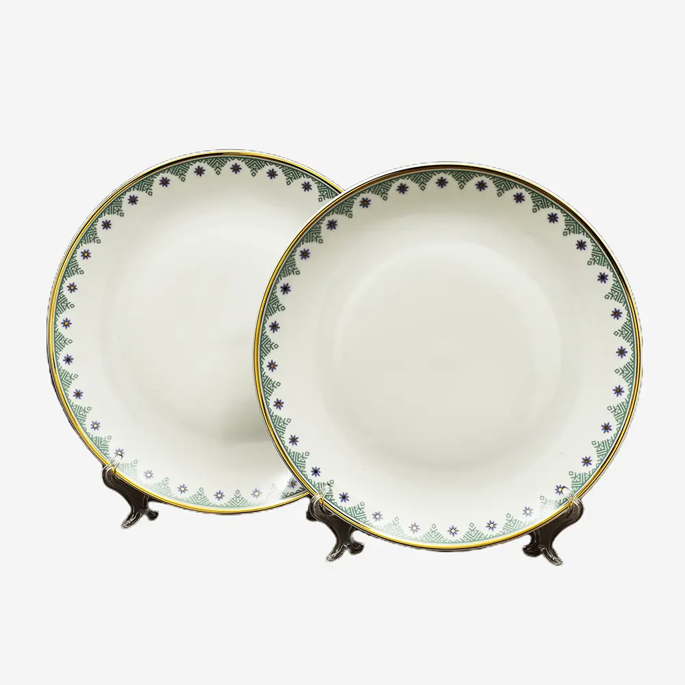 33 pc Dinner set | Green | Isabella Gold ICHKAN