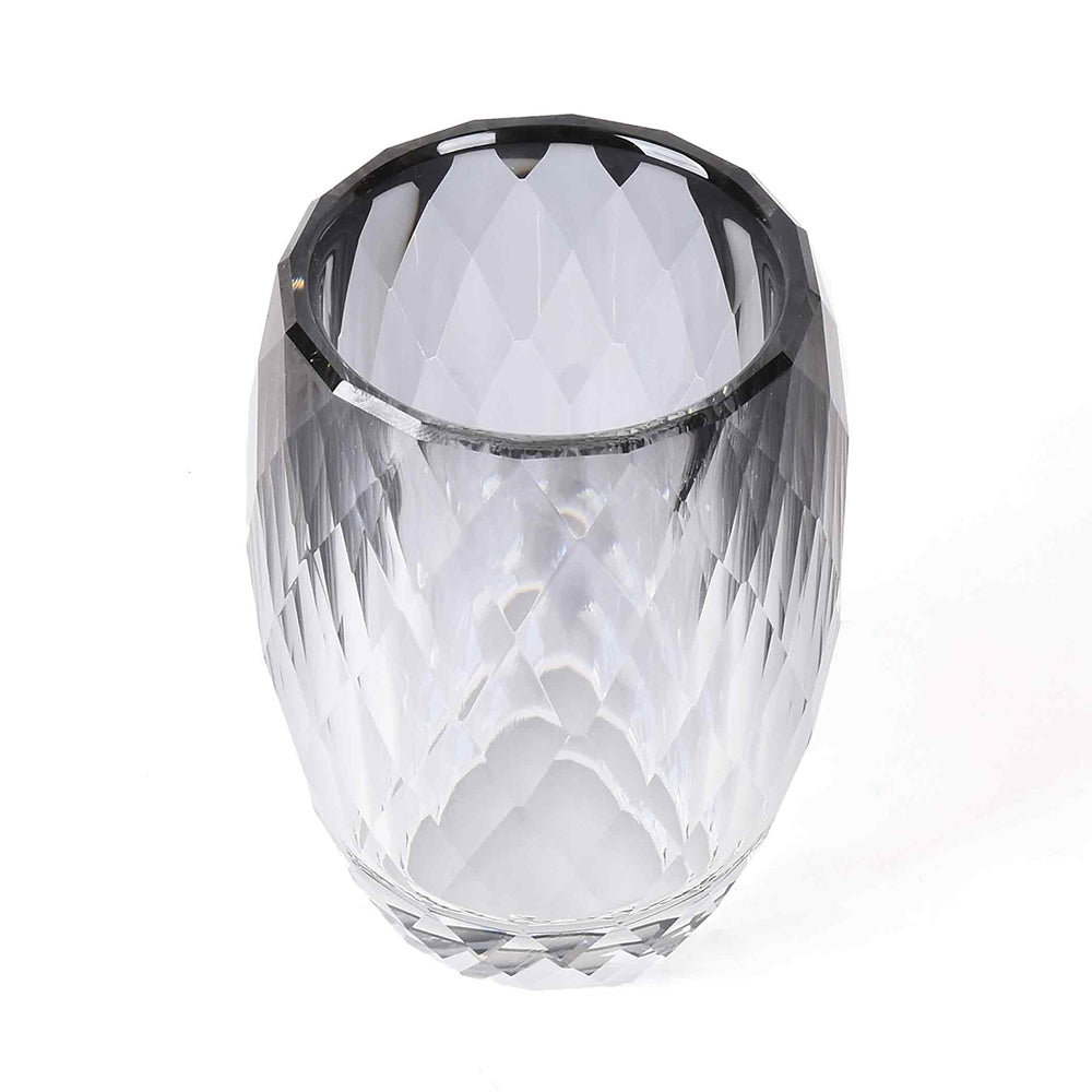 Crystal Diamond Cut Tumbler | Black | Crystal Powder Room Utility ICHKAN by Day To Day