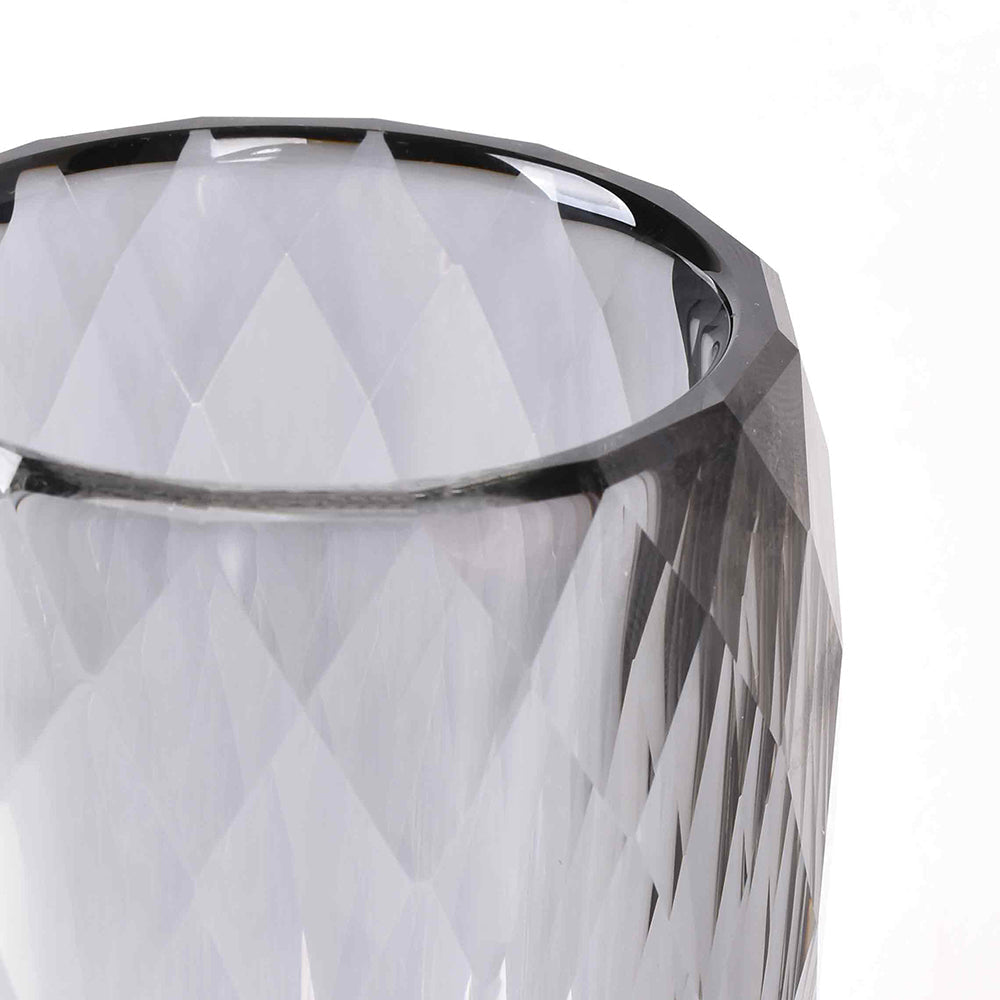 Crystal Diamond Cut Tumbler | Black | Crystal Powder Room Utility ICHKAN by Day To Day