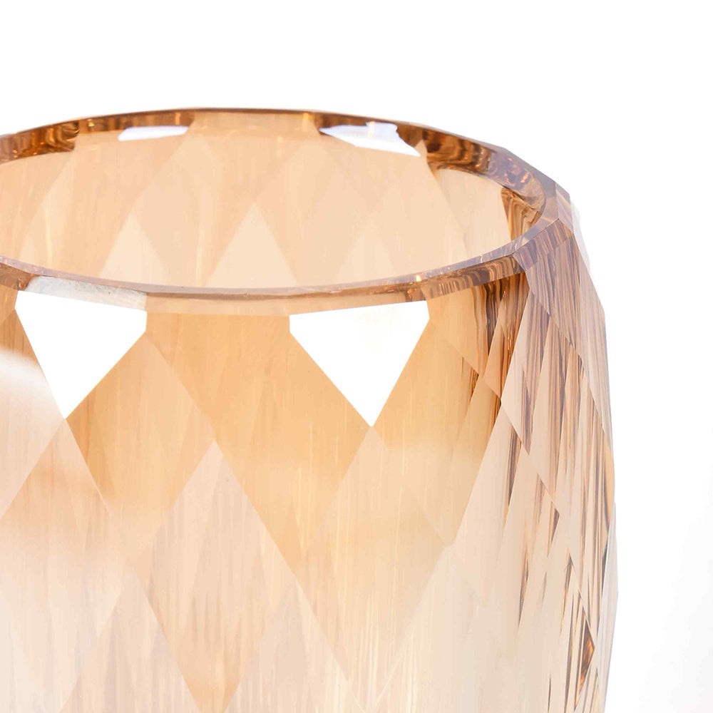 Crystal Diamond Cut Tumbler | Golden | Crystal Powder Room Utility ICHKAN by Day To Day