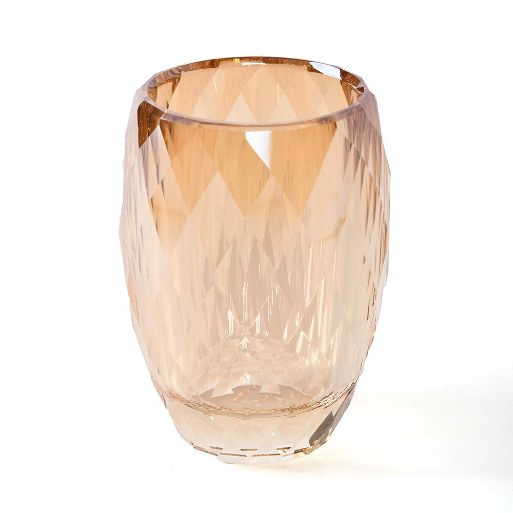 Crystal Diamond Cut Tumbler | Golden | Crystal Powder Room Utility ICHKAN by Day To Day