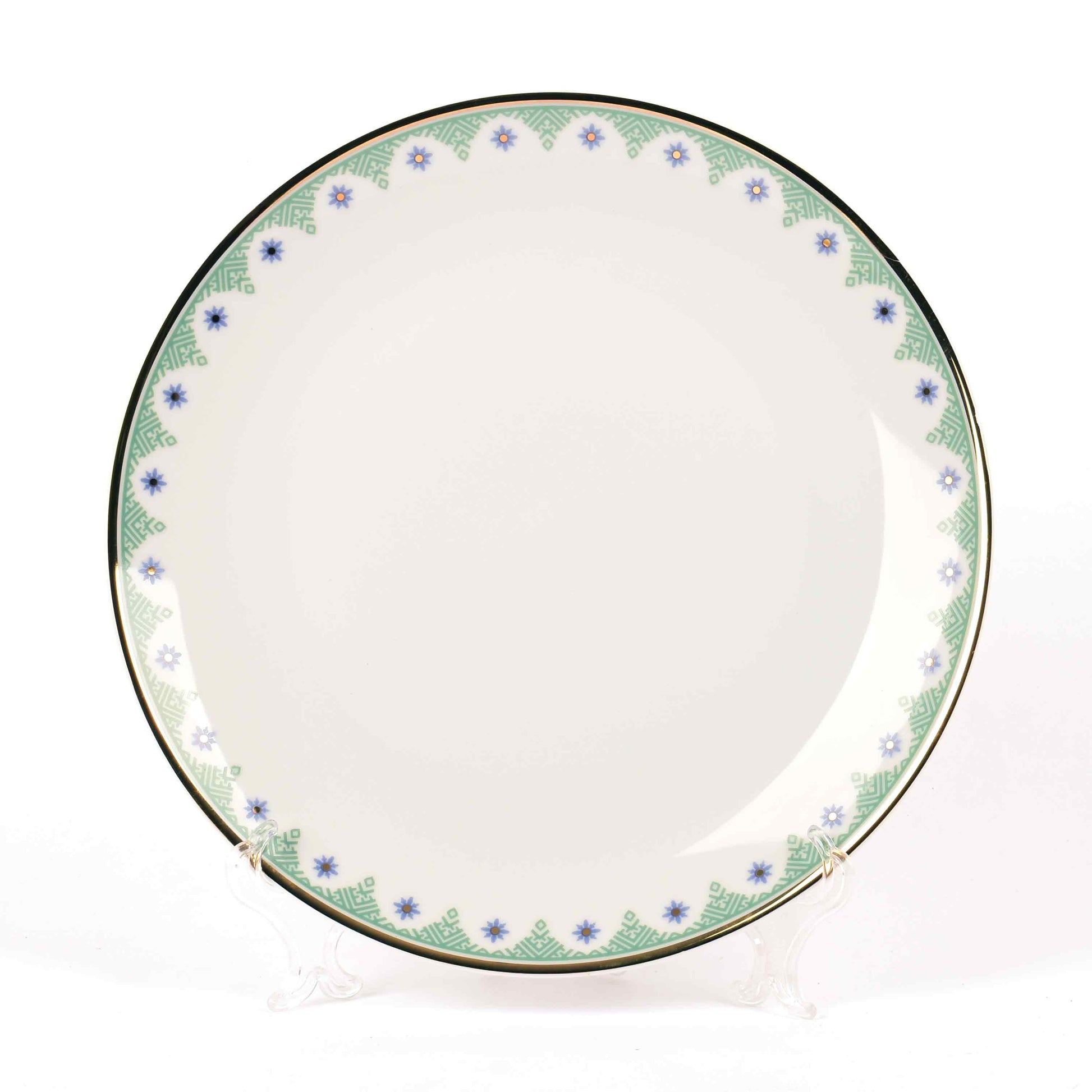 33 pc Dankotuwa Sri Lanka Dinner set | Green | Isabella Gold ICHKAN