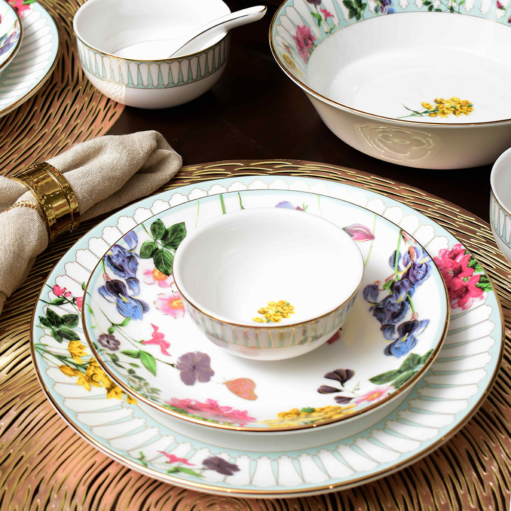 33 pc Dinner set | Yellow | Basant ICHKAN