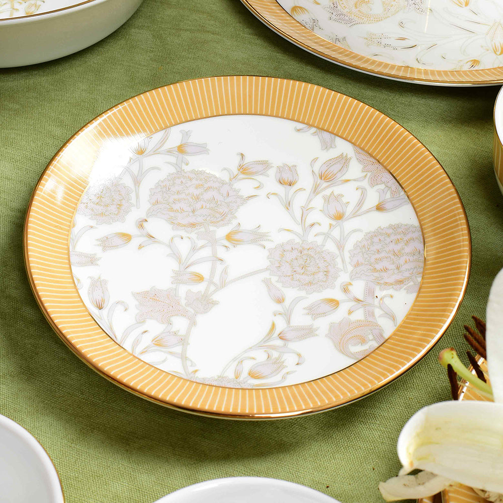 21 pc Dinner set | Yellow | Mustard Iris ICHKAN