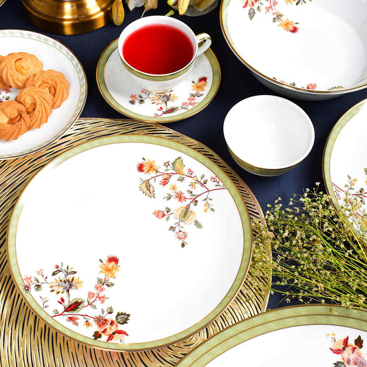 33 pc Dinner set | Green | Bloom ICHKAN