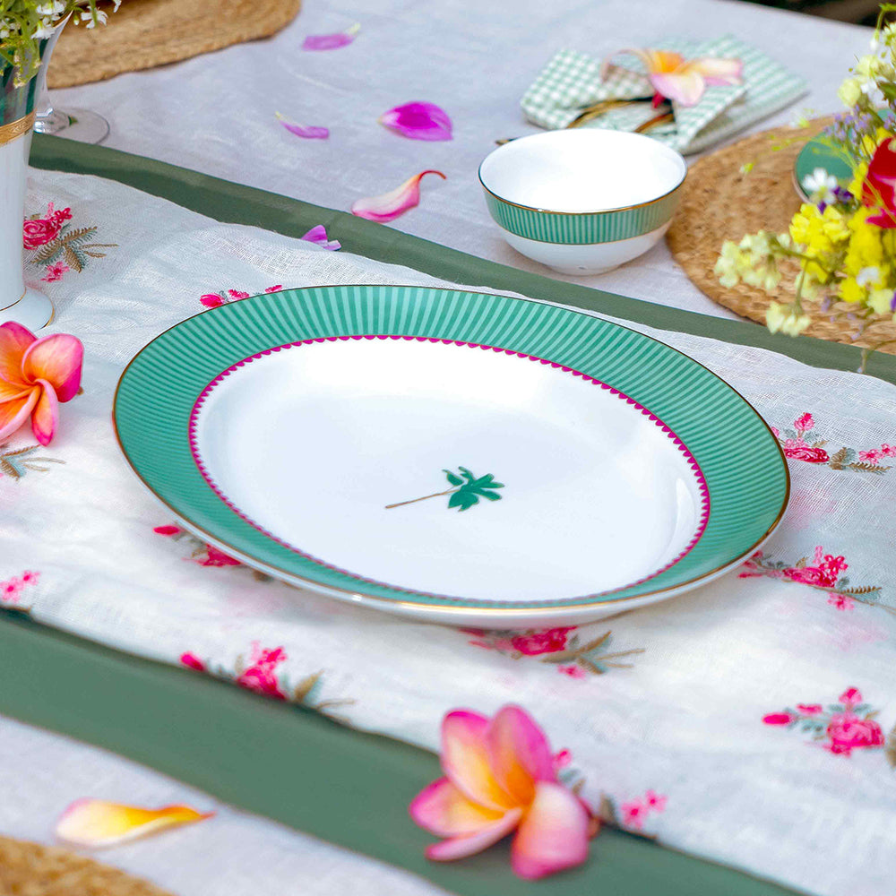 33 pc Dinner set | Green | Mayura ICHKAN