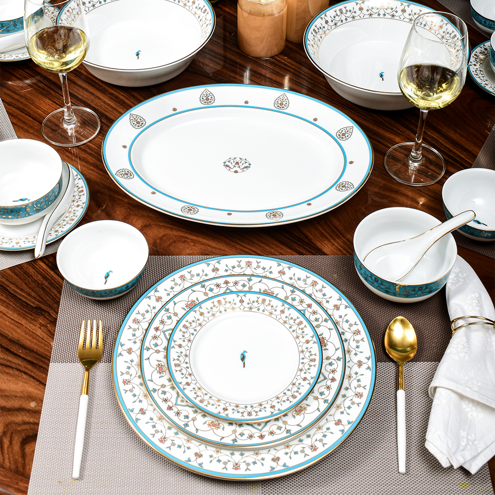 21 pc Dinner set | Blue | Mavi ICHKAN