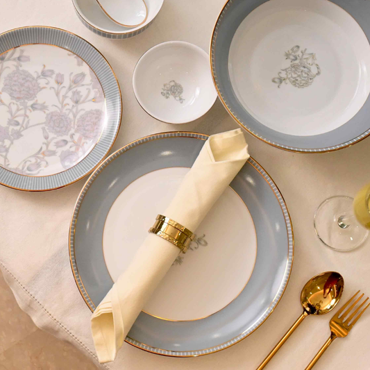 21 pc Dinner set | Grey | Grey Iris ICHKAN