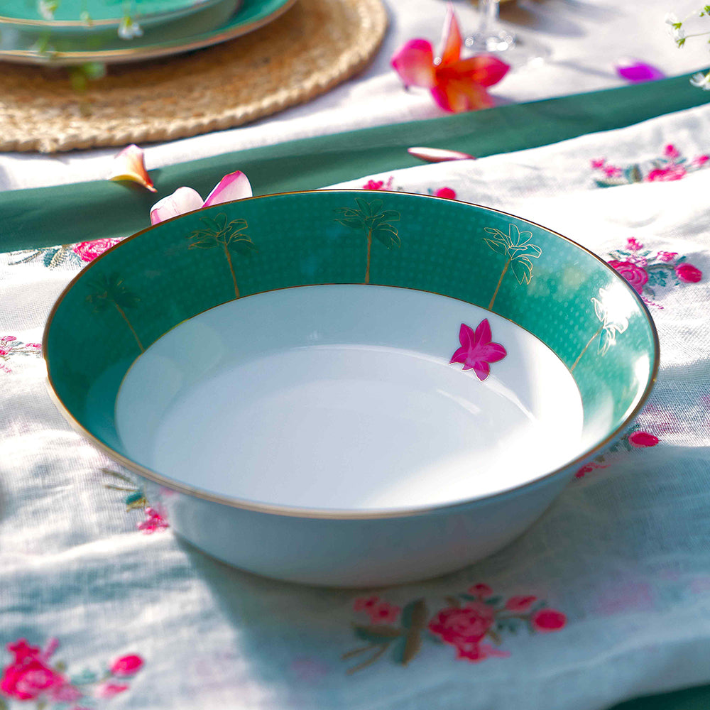 21 pc Dinner set | Green | Mayura ICHKAN