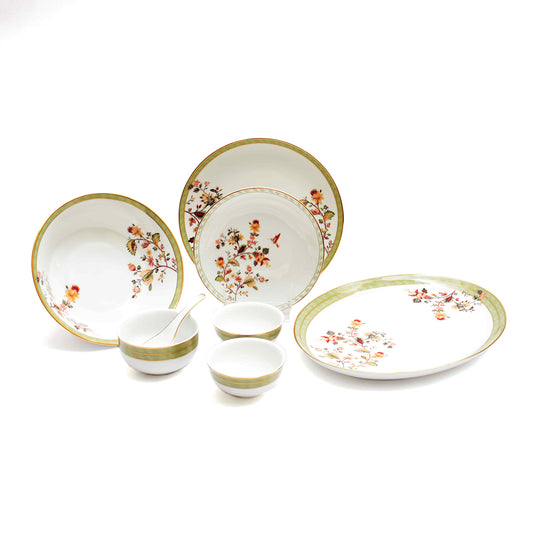 33 pc Dinner set | Green | Bloom ICHKAN