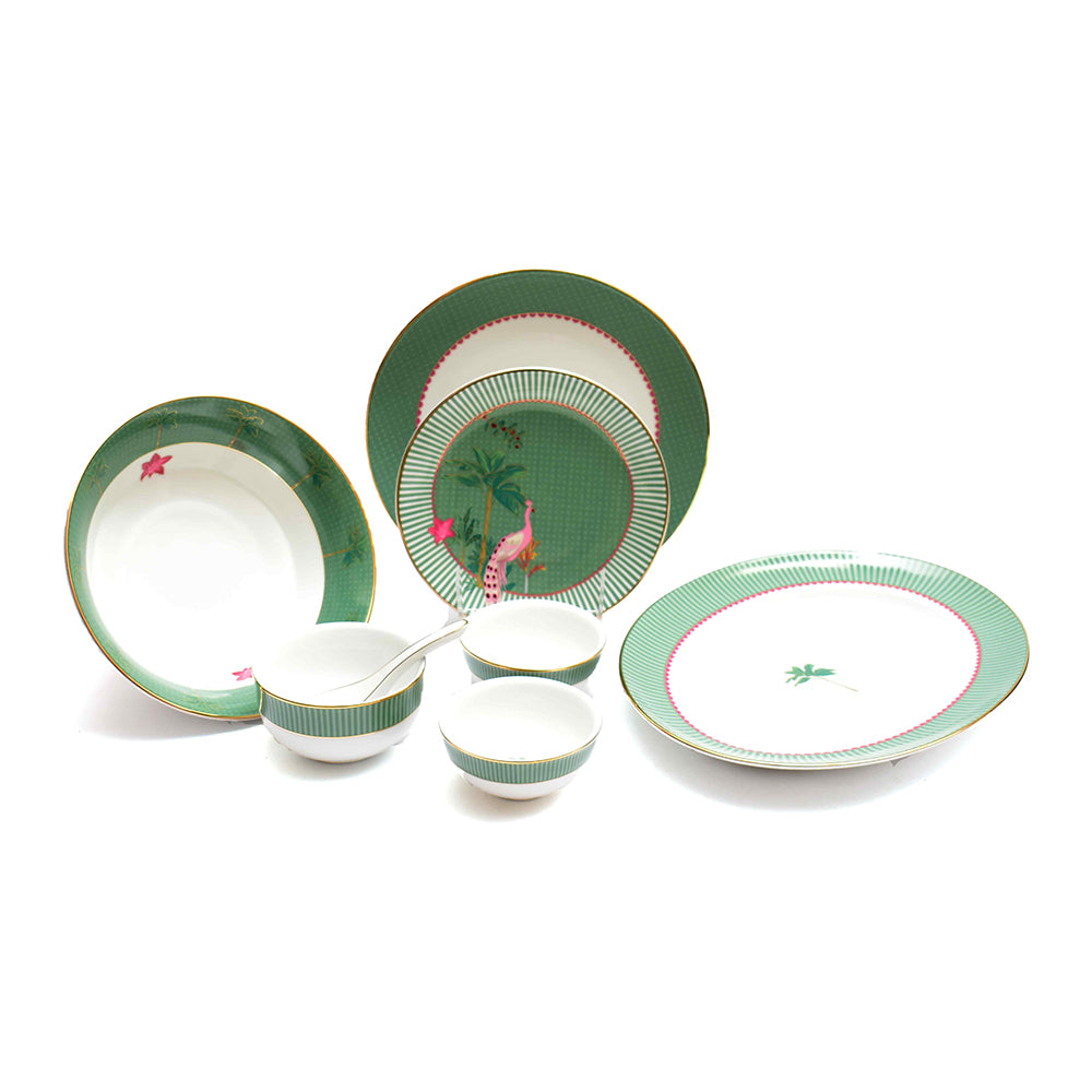 33 pc Dinner set | Green | Mayura ICHKAN