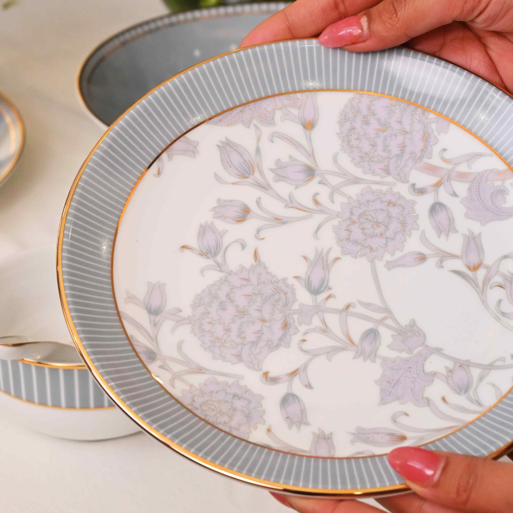 33 pc Dinner set | Grey | Grey Iris ICHKAN