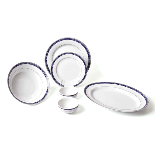 21 pc Dankotuwa Sri Lanka Dinner set | Blue | Dinole ICHKAN