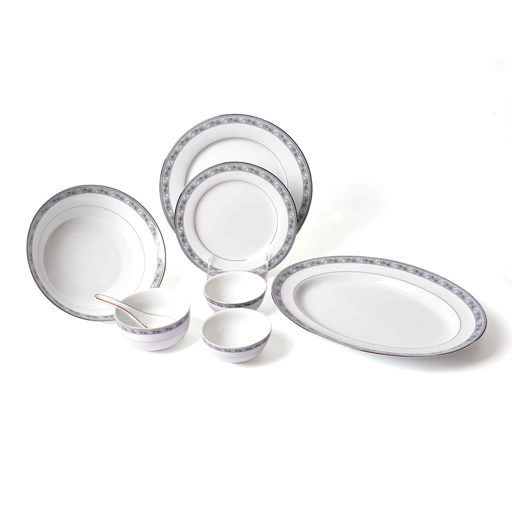 33 pc Dankotuwa Sri Lanka Dinner set | Grey | Mariella ICHKAN