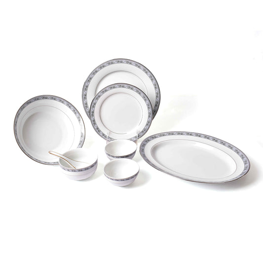 33 pc Dankotuwa Sri Lanka Dinner set | Grey | Mariella ICHKAN