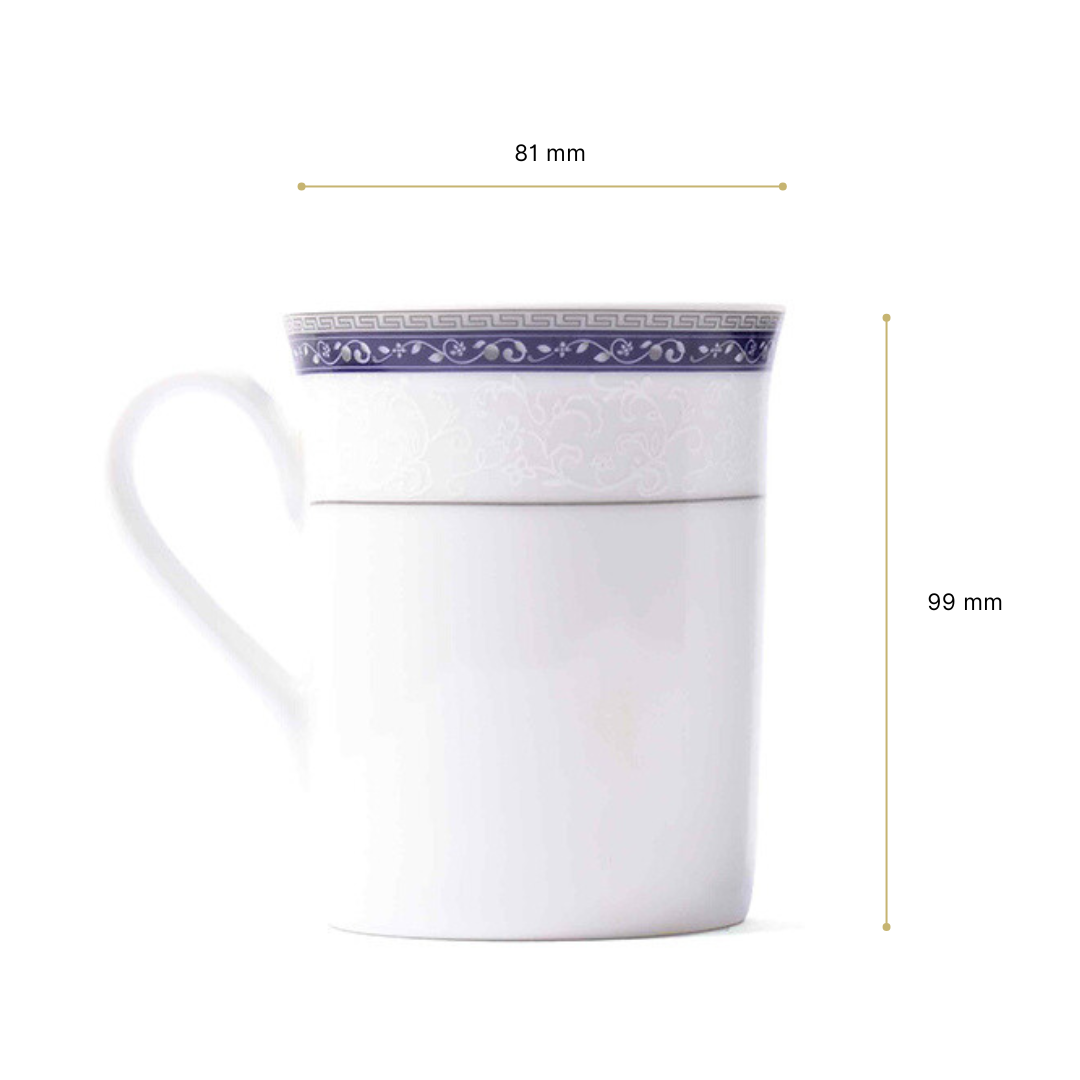 Classic Coffee Mug Set of 6 | Blue | Dinole