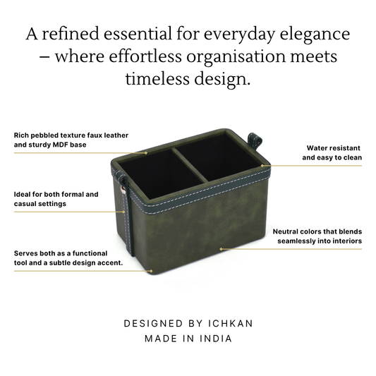 Cosmetic / Stationery Holder | Dark Olive | Doté ICHKAN by Day To Day