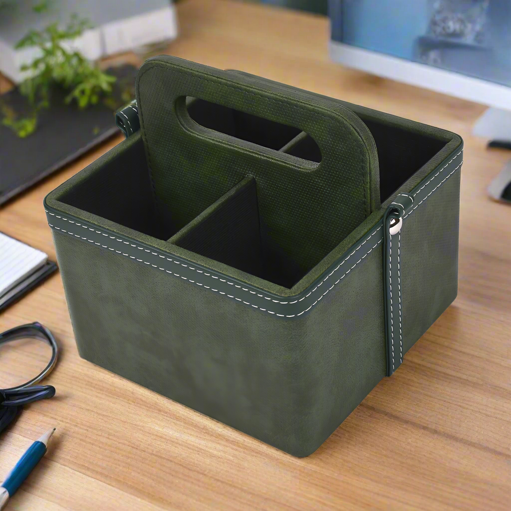 Leatherette Multi-Utility Organiser | Dark Olive | Doté ICHKAN by Day To Day