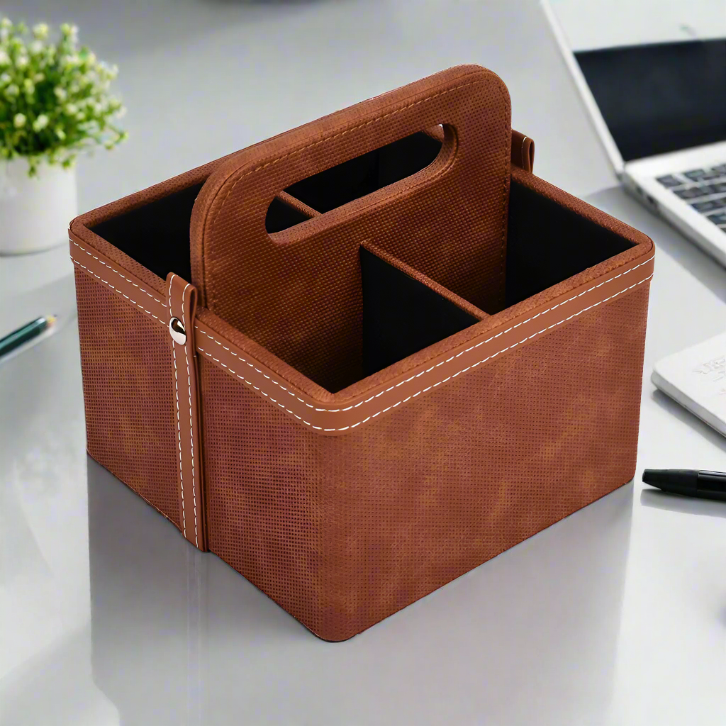 Leatherette Multi-Utility Organiser | Tan | Doté ICHKAN by Day To Day