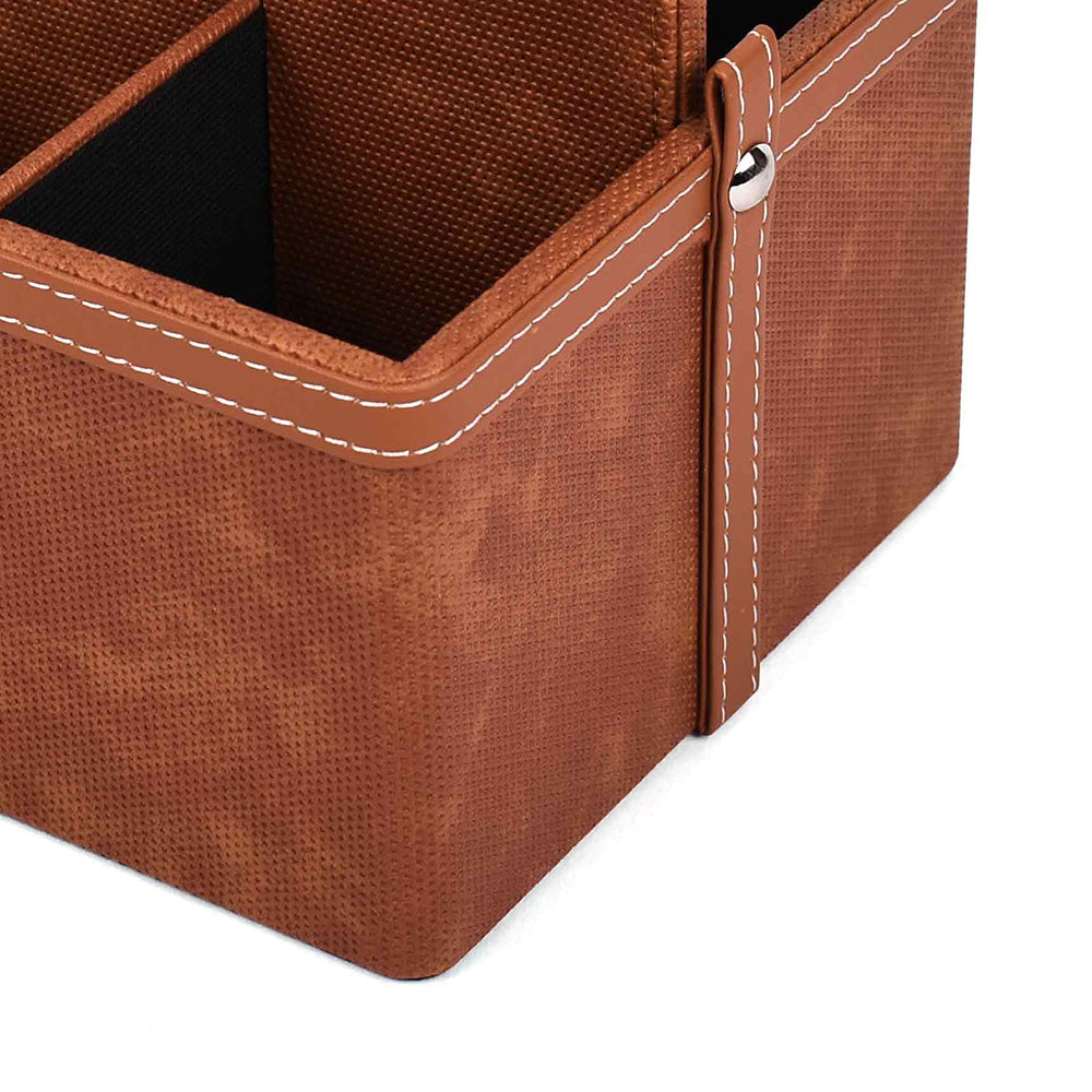 Leatherette Multi-Utility Organiser | Tan | Doté ICHKAN by Day To Day