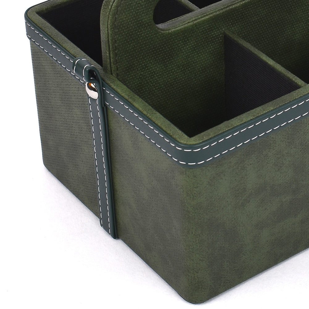 Leatherette Multi-Utility Organiser | Dark Olive | Doté ICHKAN by Day To Day