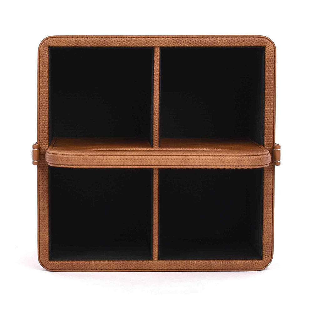 Leatherette Multi-Utility Organiser | Tan | Doté ICHKAN by Day To Day