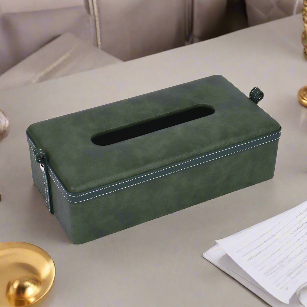 Rectangle Tissue Box | Dark Olive | Doté ICHKAN by Day To Day