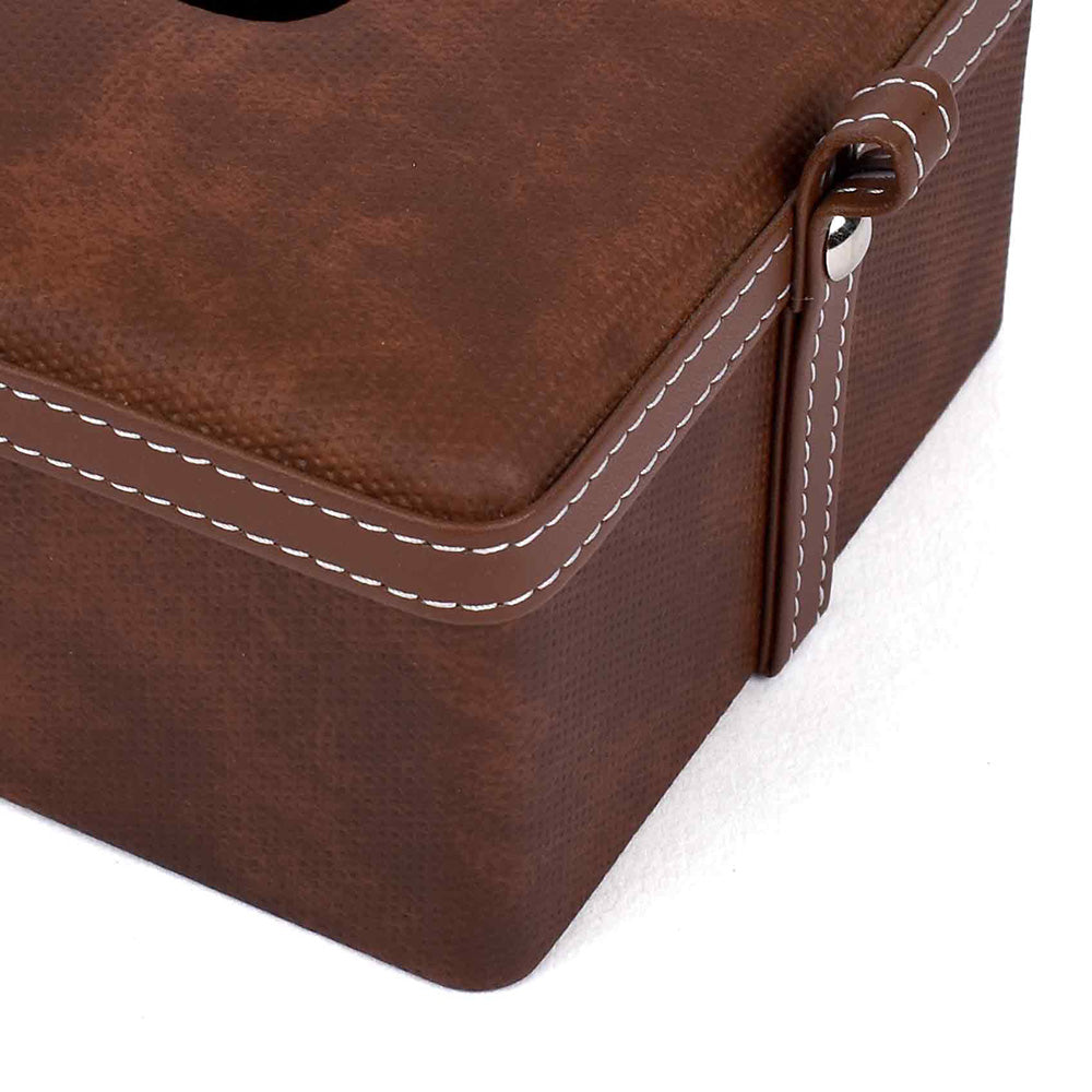 Rectangle Tissue Box | Brown | Doté ICHKAN by Day To Day