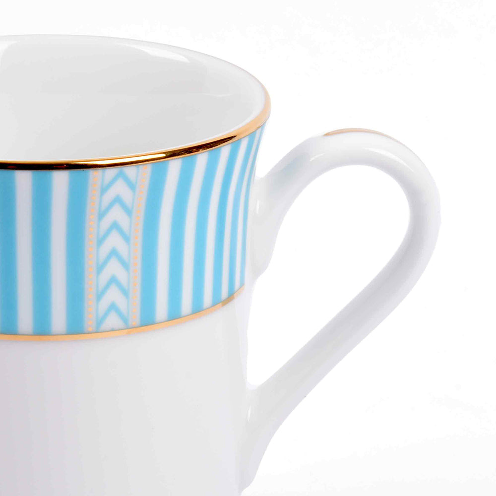 Classic Coffee Mug Set of 2 | Stripe Blue | Fete ICHKAN by Day To Day