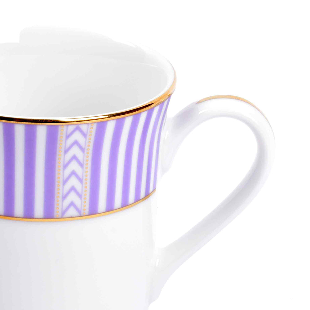 Classic Coffee Mug Set of 2 | Stripe Purple | Fete ICHKAN by Day To Day