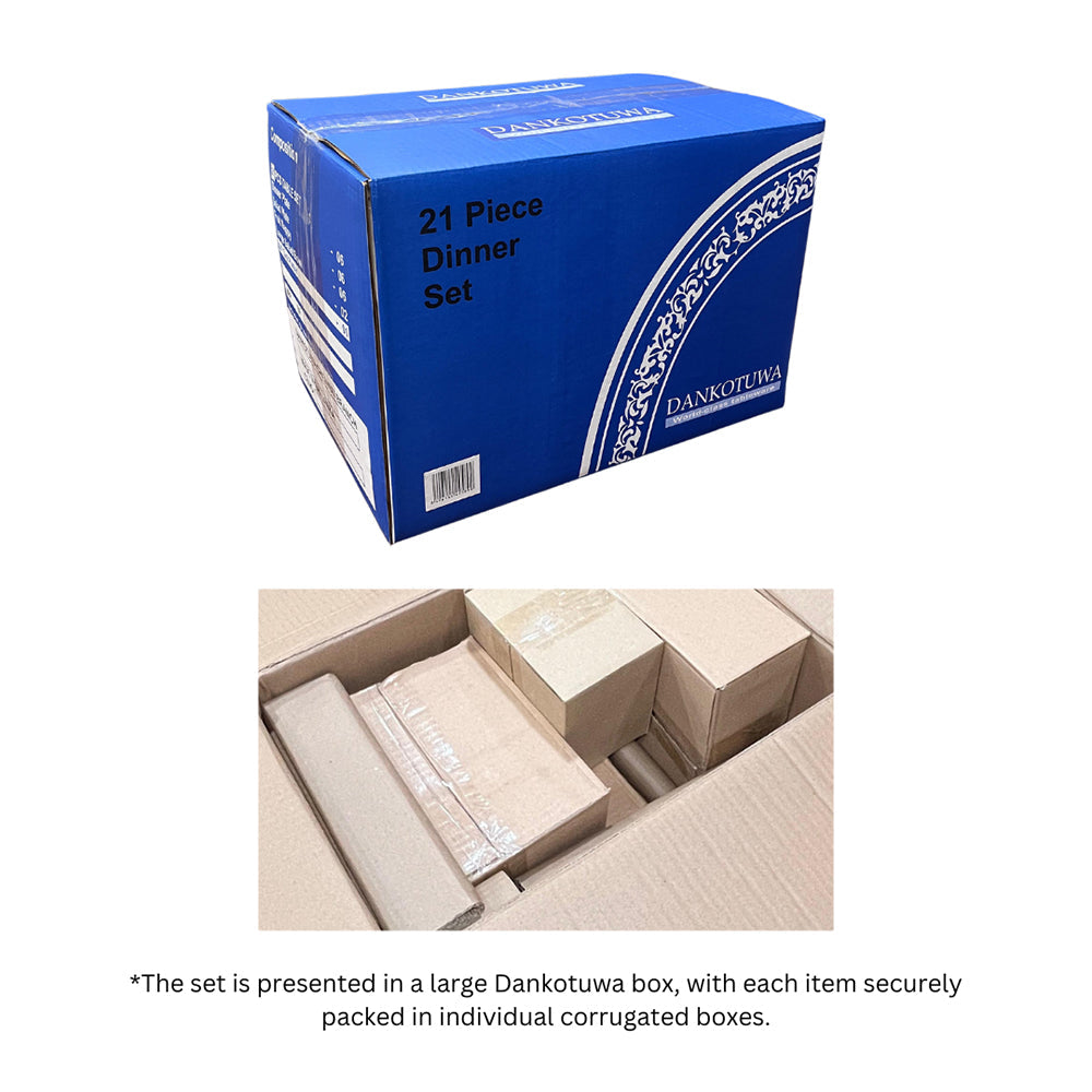 21 pc Dinner set | Red | Floral Crest ICHKAN by Day To Day