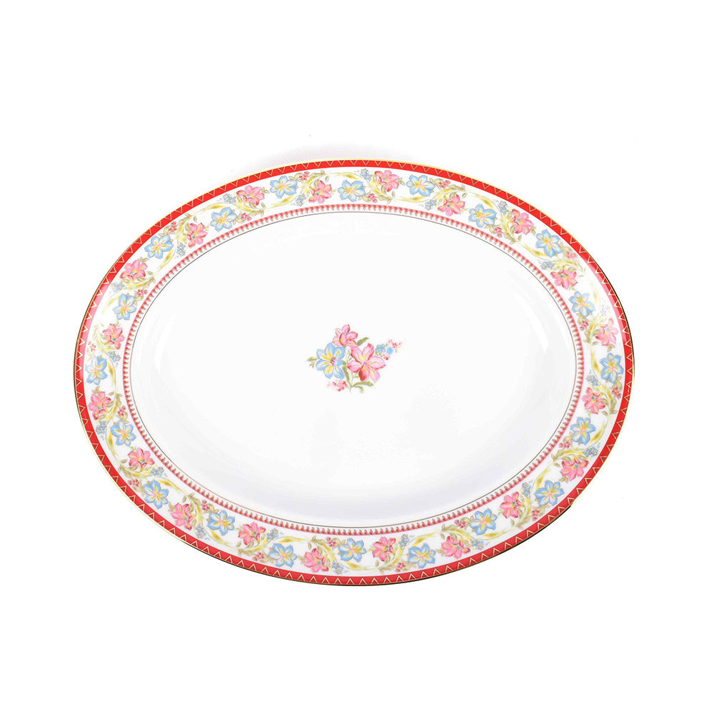 21 pc Dinner set | Red | Floral Crest ICHKAN by Day To Day