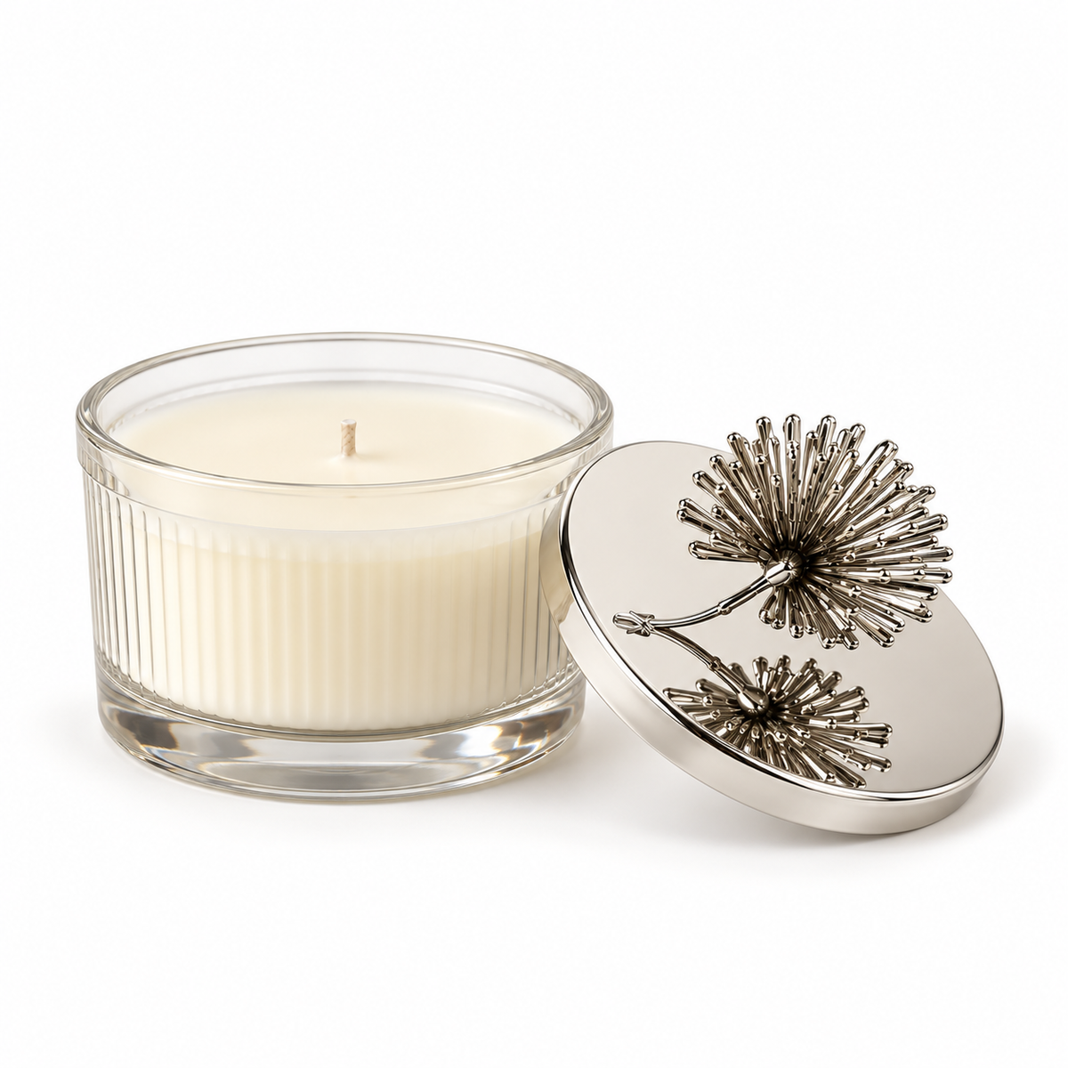 Flower Bomb Scented Soy Wax Candle with Lid | Clear ICHKAN by Day To Day